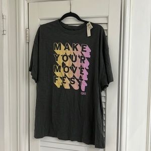 NWT VSPINK Make Your Move Fest One Size Tee